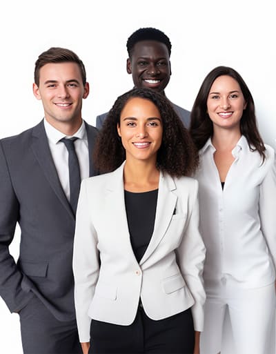 people smiling at the camera