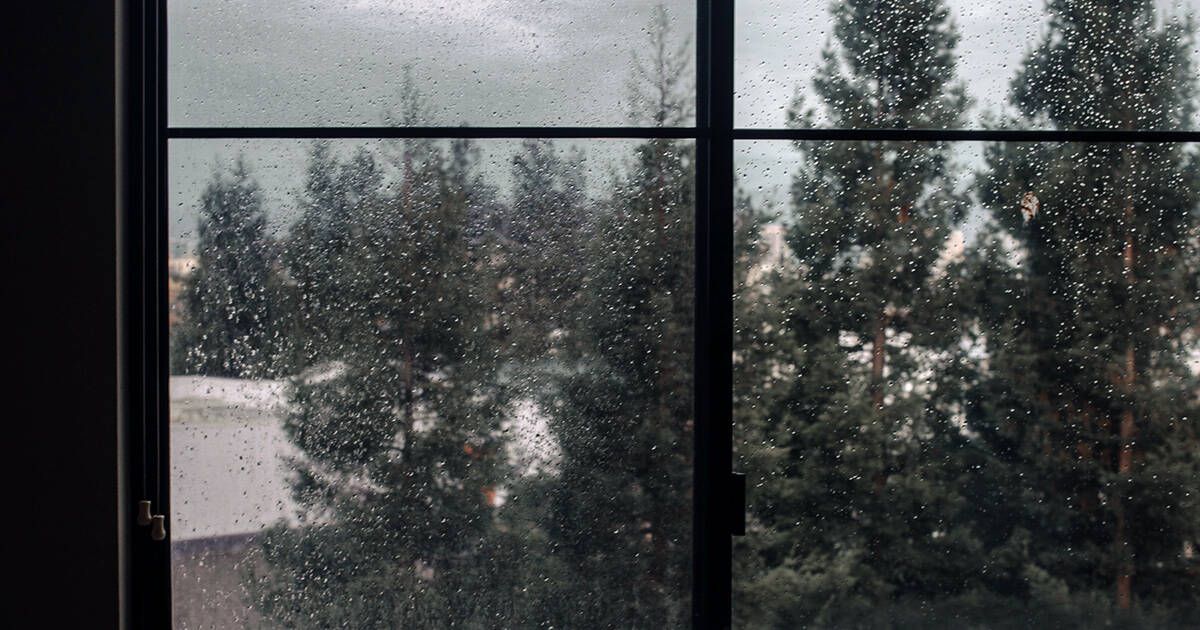 rain on a window